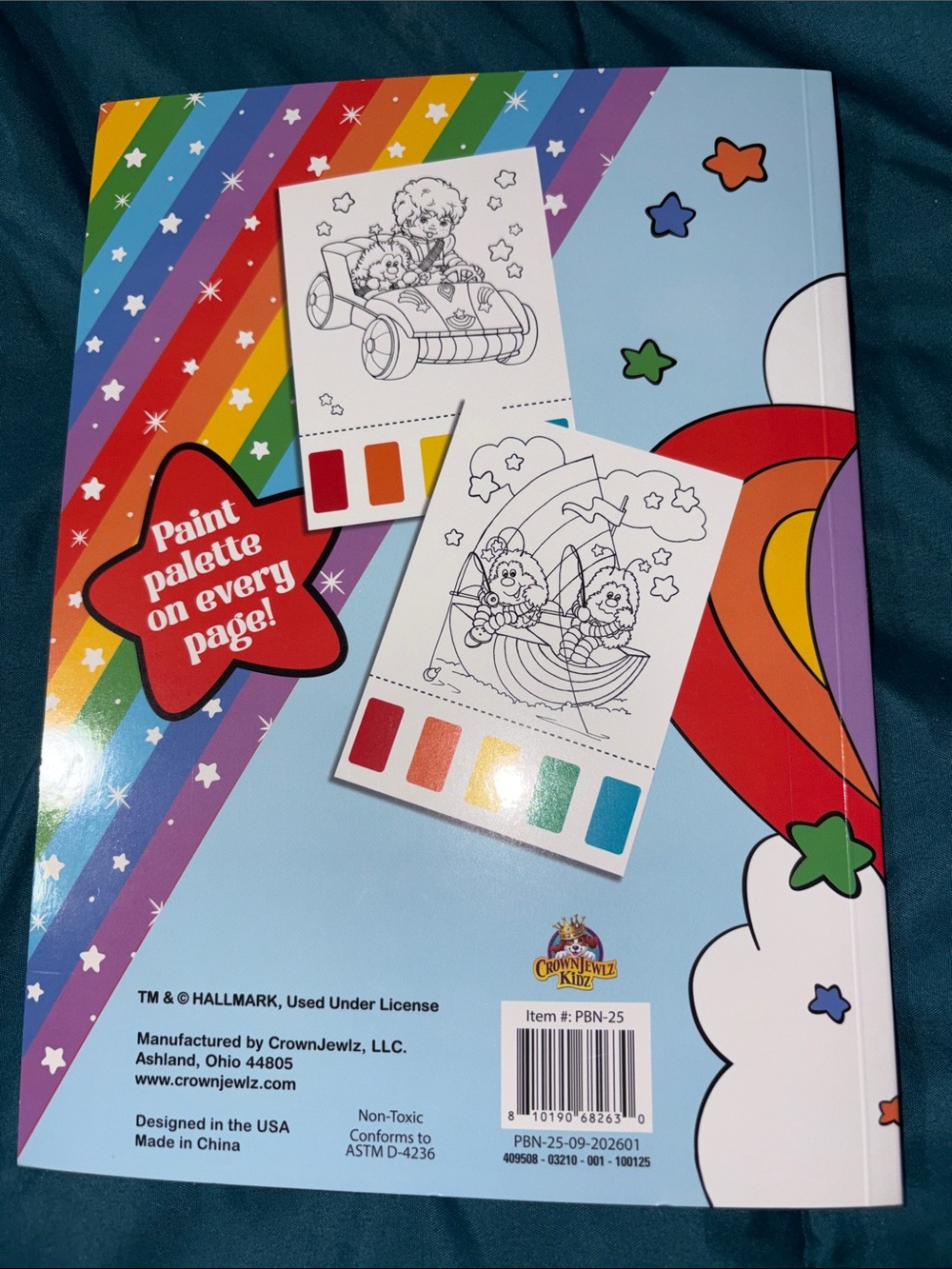 Hallmark - CrownJewlz Kidz - Rainbow Brite Water Painting Book - think pages - Picture 2 of 7